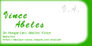 vince abeles business card